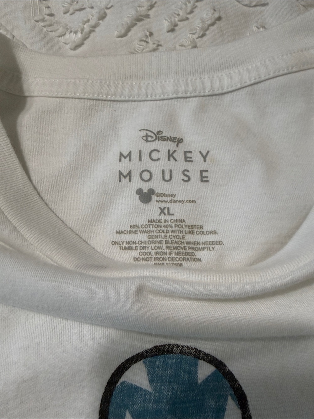 Disney Mickey Mouse USA American Flag Men’s White T-Shirt Size XL - Picture 3 of 6